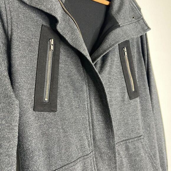 Cabi Love Carol 3184 Grey Mesh Back Layered Utility Belted Jacket Size Medium - Picture 4 of 10